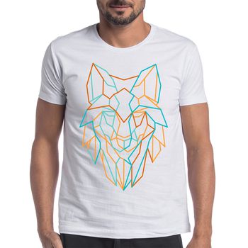Camiseta Lobo Line WOLF Branco - 42180001 - Forthem ®