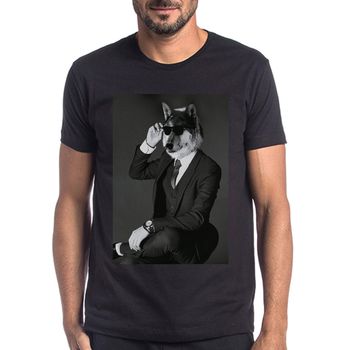 Camiseta Lobo Óculos - 41260001 - Forthem ®