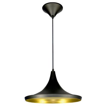 Pendente 861 Ø36cm Para 1 Lâmpada E27 Preto(externo) Cobre(interno) - Loja Citel
