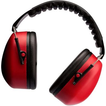 Abafador de Som e Ruído, 1 unidade - Vermelho e Preto - Loja Citel