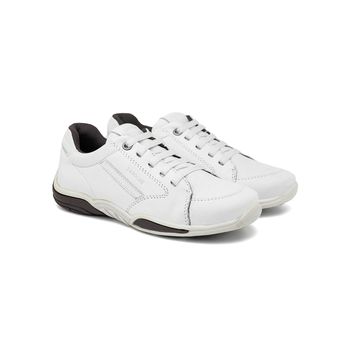 Sapatenis Infantil Laroche Sonic em Couro - Off White E L - Calçados Laroche