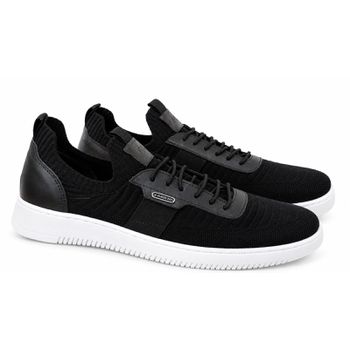 Sapatenis Laroche Apolo em Knit - Preto E L - Calçados Laroche