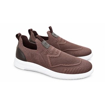 Sapatenis Laroche Apolo em Knit - Marrom E L - Calçados Laroche