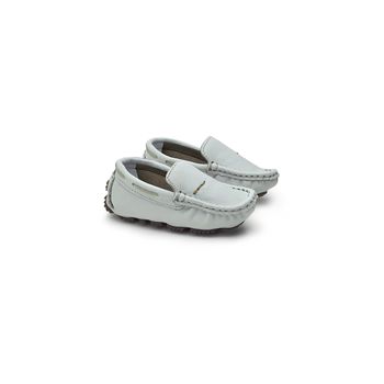 Mocassim Bali Babie de Couro - Branco - 03984-2666 - Calçados Laroche