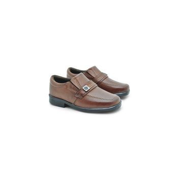 Sapato Social Fortaleza Babie Couro com Fivela - Brown - 02688-1894 - Calçados Laroche