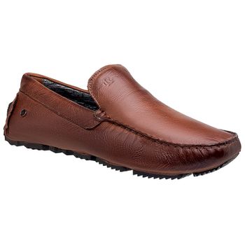Mocassim Drive Laroche Bali em Couro - Conhaque E L - Calçados Laroche