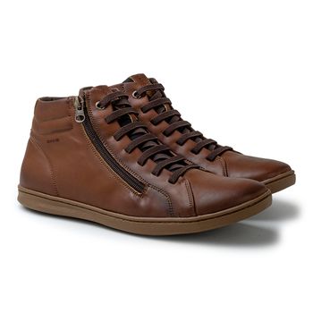 Sapatenis Cano Alto Masculino LRC Cayene - Brown - 012004-3439SA - Calçados Laroche