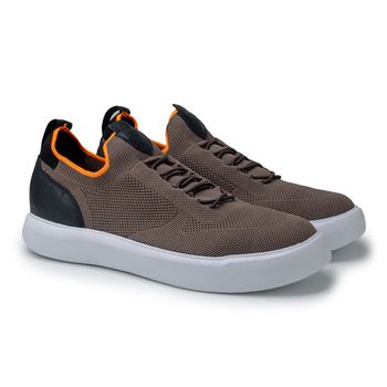 Tenis Casual Knit Cell Laroche - Castanho - 019005-3527 - Calçados Laroche