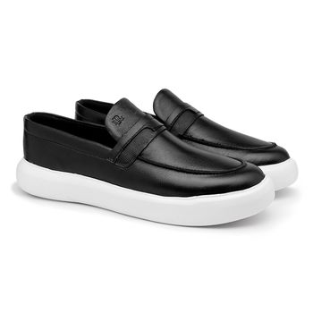 Slip On Loafer Laroche Cell em Couro - Preto - Calçados Laroche