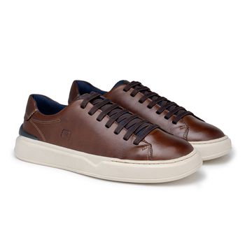 Sapatenis Casual Laroche Dublin em Couro - Marrom - Calçados Laroche