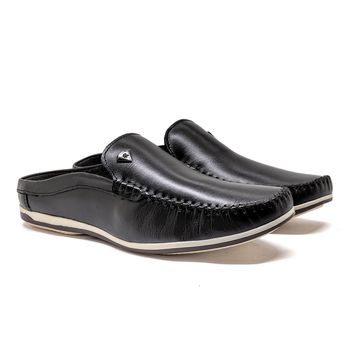 Mule Masculino Dumont em Couro - Preto - Calçados Laroche