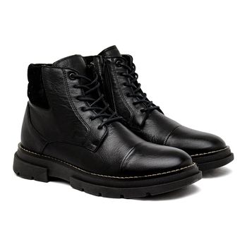 Bota Masculina Coturno Laroche Everest em Couro - Preto - Calçados Laroche