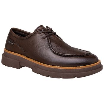Sapato Casual Cacareco Everest em Couro - Café - Calçados Laroche