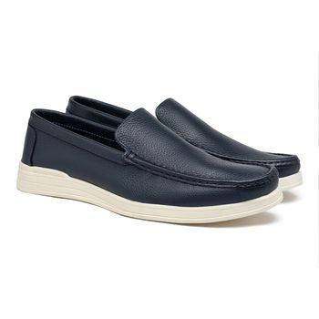 Mocassim Loafer Laroche Florença em Couro - Marinho - Calçados Laroche
