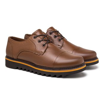 Sapato Casual Laroche Java Em Couro Legitimo - Chocolate E L - Calçados Laroche