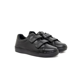Sapatenis Stratus Infantil em Couro - Preto - Calçados Laroche