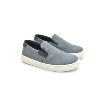 Slip On Yate Infantil Stratus em Lona Jeans - 07876-3005 - Calçados Laroche