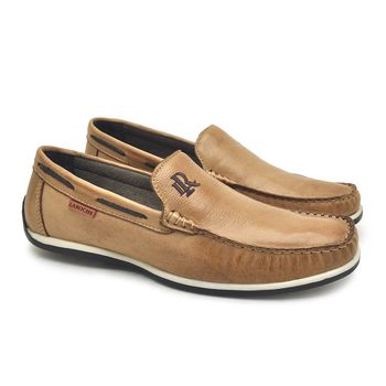 Mocassim em Couro Paraty Masculino - Areia - 03330-1944 - Calçados Laroche