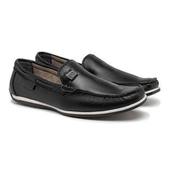 Mocassim Masculino Laroche Paraty em Couro - Preto - Calçados Laroche