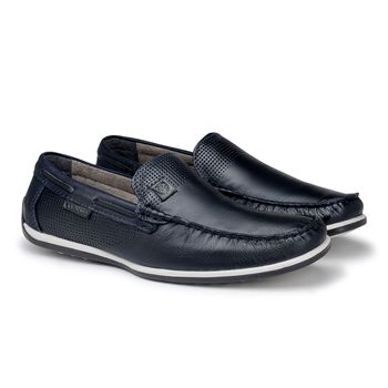 Mocassim Paraty Masculino de Couro - Royal E L - 03375-2998 - Calçados Laroche