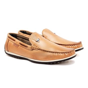Mocassim Masculino Laroche Paraty em Couro - Areia - Calçados Laroche