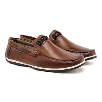 Mocassim Masculino Laroche Paraty em Couro - Chocolate - Calçados Laroche