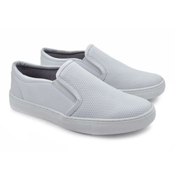 Slip On Yate Masculino Stratus Branco - 07837-2823 - Calçados Laroche