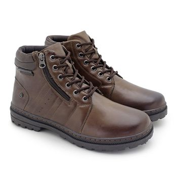 Bota em Couro Masculina Vacanza - Chocolate - 05521-2778 - Calçados Laroche