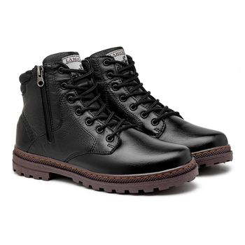 Bota Coturno Masculino Laroche Vacanza em Couro - Preto - Calçados Laroche