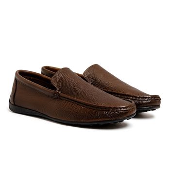 Mocassim Masculino Laroche Viena em Couro - Café - Calçados Laroche