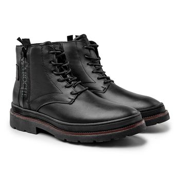 Bota Masculina Londres em Couro Legitimo - Preto - 08110-2612 - Calçados Laroche