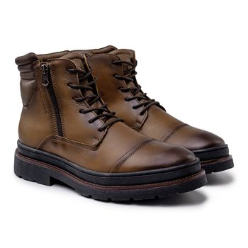 Bota Masculina Londres em Couro Legitimo - Whisky - 08115-2610 - Calçados Laroche