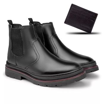 Bota Chelsea Londres em Couro - Preto - 08116-2612 - DROP LAROCHE
