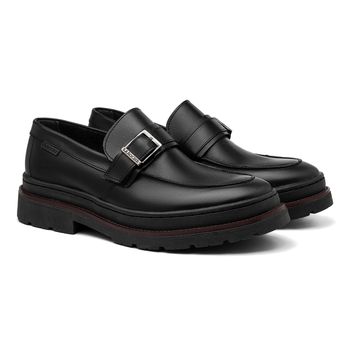 Sapato Casual Masculino Londres em Couro - Preto - Calçados Laroche