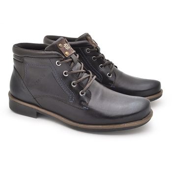 Bota Masculina Montana em Couro - Café - 04703-2593 - Calçados Laroche