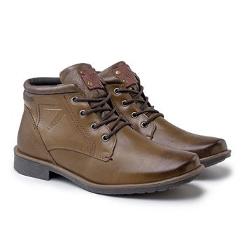 Bota Masculina Montana em Couro - Whisky - 04703-2596 - Calçados Laroche