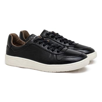 Sapatenis Casual Laroche Munique em Couro - Preto - Calçados Laroche