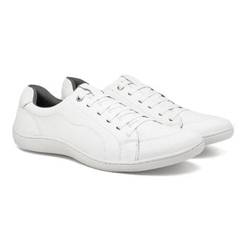 Sapatenis Laroche Caym em Couro - Off White E L - Calçados Laroche