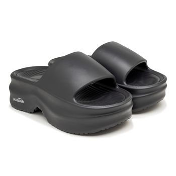 Sandália Nuvem Plataforma Feminina Laroche Cloud - Preto - Calçados Laroche