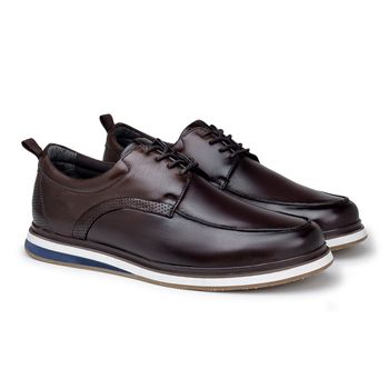 Sapato Casual Laroche Oasis em Couro - Café - Calçados Laroche