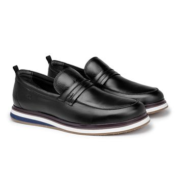 Sapato Casual Laroche Oasis em Couro - Preto - Calçados Laroche