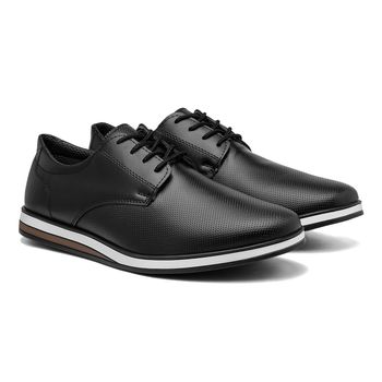Sapato Casual Oxford Masculino LRC - Preto - Calçados Laroche