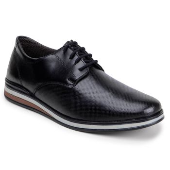 Sapato Casual Oxford Masculino LRC - Preto - Calçados Laroche