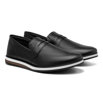 Sapato Casual Masculino Oxford LRC - Preto - Calçados Laroche