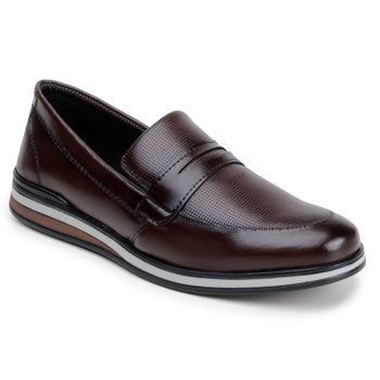 Sapato Casual Masculino Oxford LRC - Café - Calçados Laroche