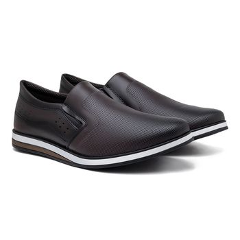 Sapato Casual Masculino Oxford LRC - Café - Calçados Laroche