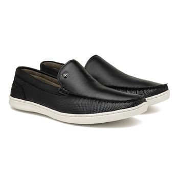 Mocassim Laroche Porto em Couro - Preto E L - Calçados Laroche