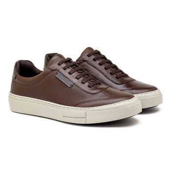 Sapatenis Casual Laroche Seul em Couro - Café - Calçados Laroche