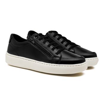Sapatenis Masculino Street em Couro - Preto E L - Calçados Laroche