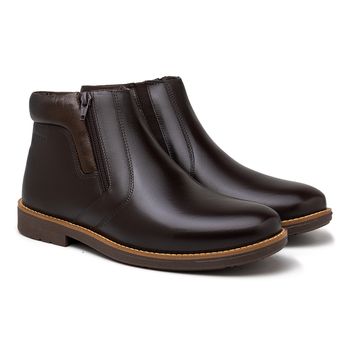 Bota Chealsea Laroche Tenesse em Couro - Café - Calçados Laroche